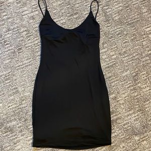 By the way black stretchy mini, cute back- NWO